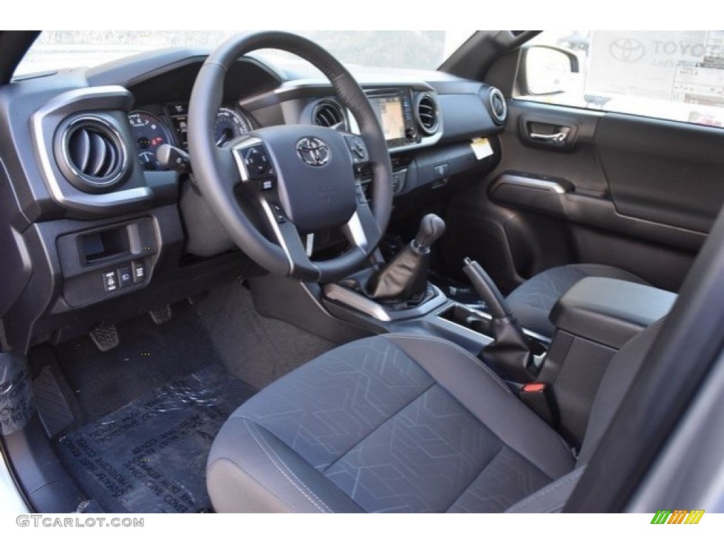 Cement Gray Interior 2019 Toyota Tacoma TRD Sport Access Cab 4x4 Photo #129595663