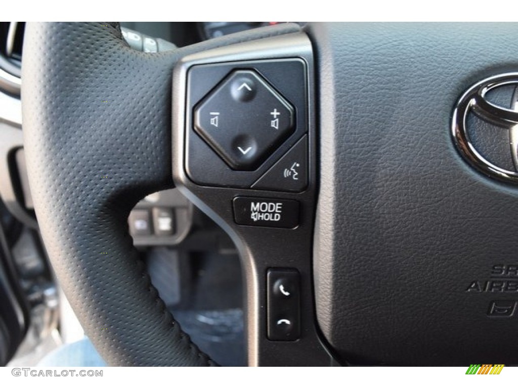 2019 Toyota Tacoma TRD Sport Access Cab 4x4 Cement Gray Steering Wheel Photo #129596083