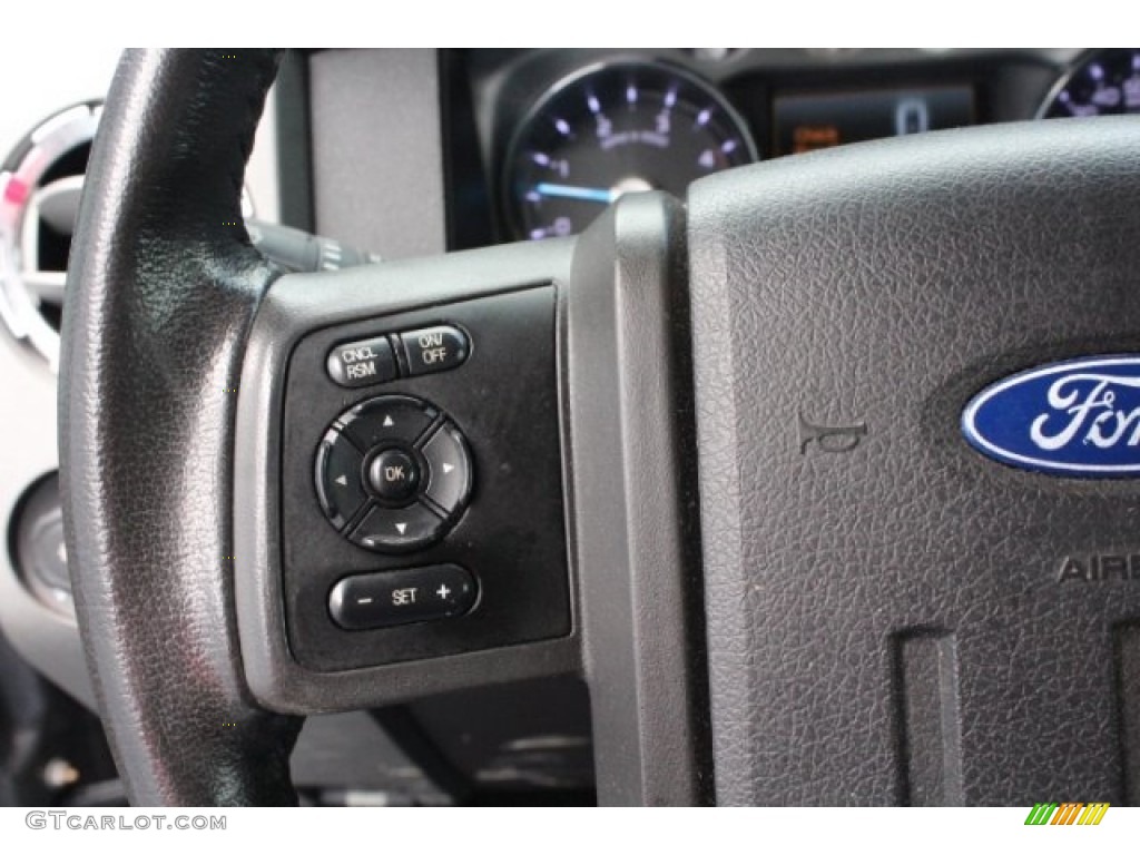 2011 F250 Super Duty Lariat Crew Cab 4x4 - Sterling Grey Metallic / Black Two Tone Leather photo #18