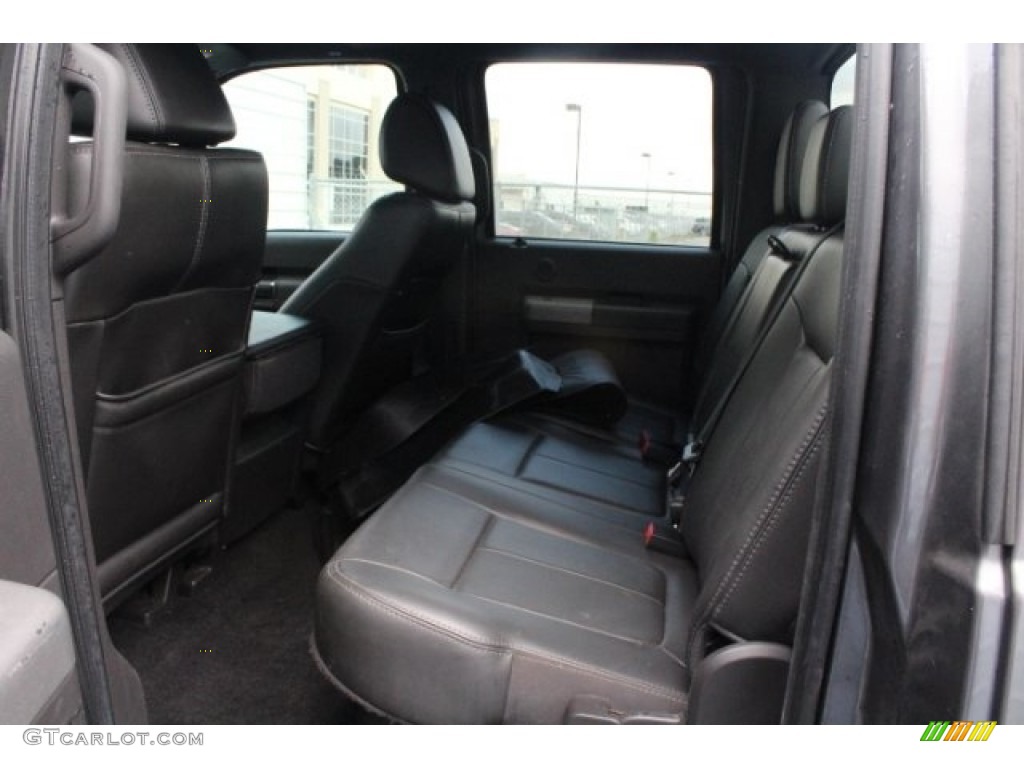 2011 F250 Super Duty Lariat Crew Cab 4x4 - Sterling Grey Metallic / Black Two Tone Leather photo #23