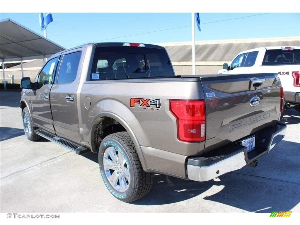 2018 F150 Lariat SuperCrew 4x4 - Stone Gray / Light Camel photo #6