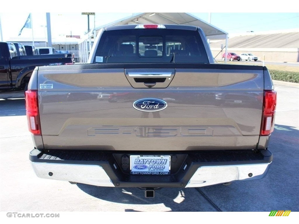 2018 F150 Lariat SuperCrew 4x4 - Stone Gray / Light Camel photo #7