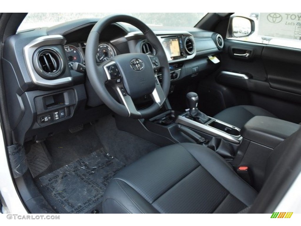 Black Interior 2019 Toyota Tacoma Limited Double Cab 4x4 Photo #129602923