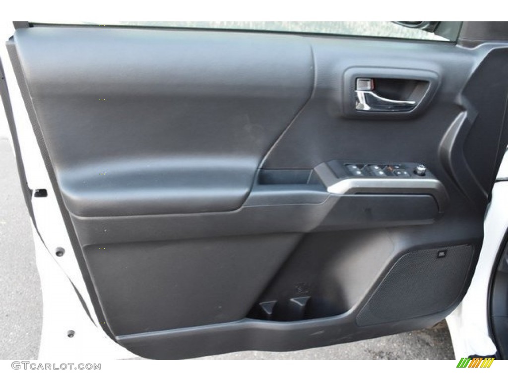 2019 Toyota Tacoma Limited Double Cab 4x4 Black Door Panel Photo #129603205