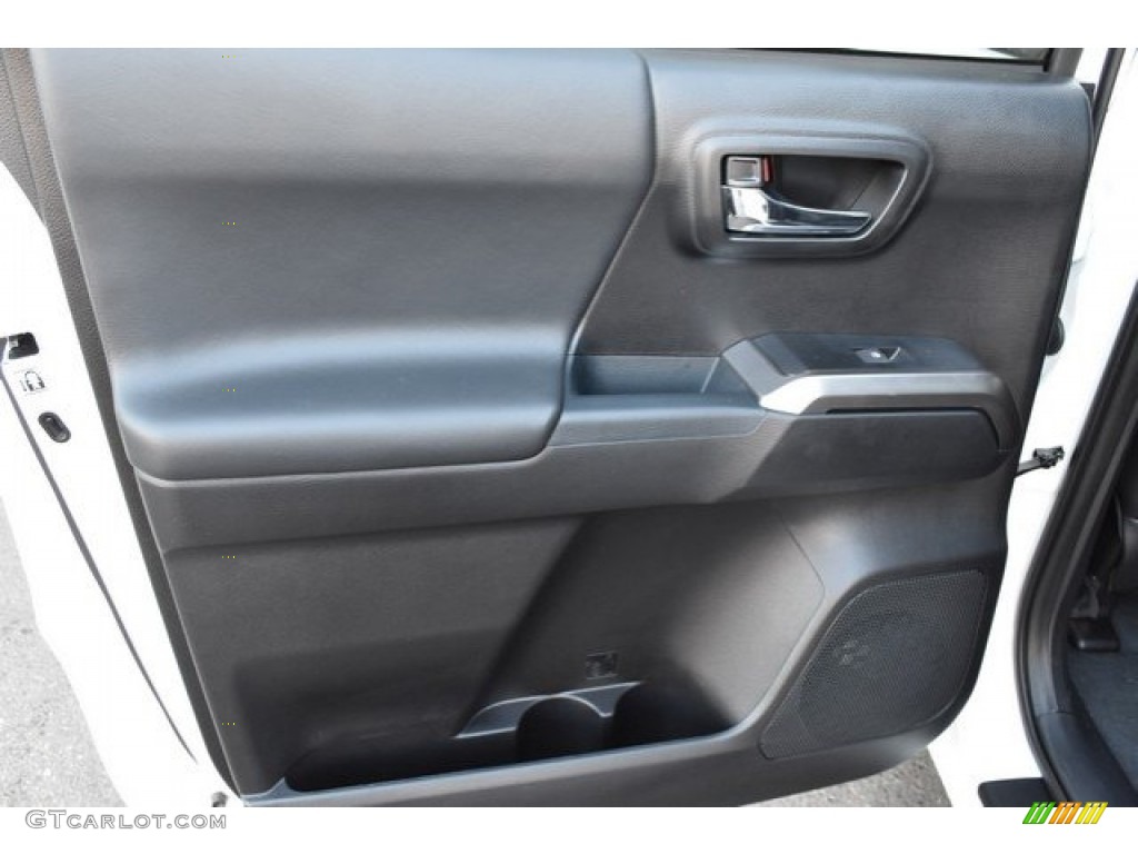 2019 Toyota Tacoma Limited Double Cab 4x4 Black Door Panel Photo #129603223