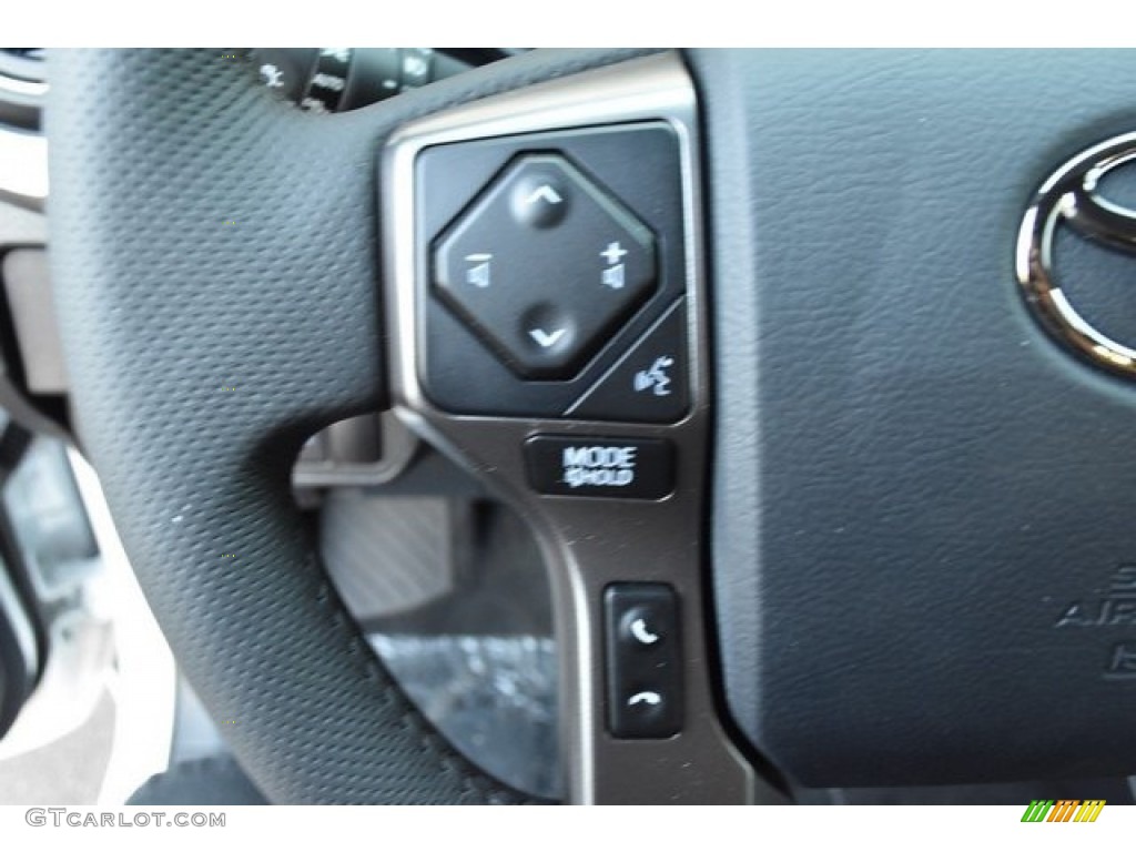 2019 Toyota Tacoma Limited Double Cab 4x4 Black Steering Wheel Photo #129603316