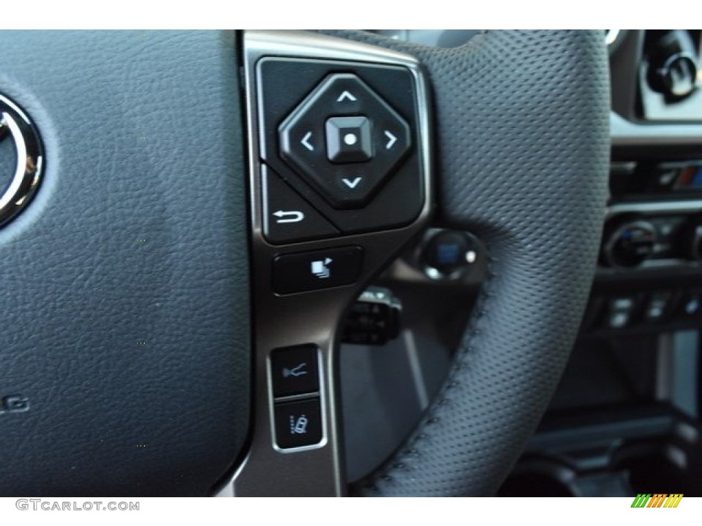 2019 Toyota Tacoma Limited Double Cab 4x4 Black Steering Wheel Photo #129603337
