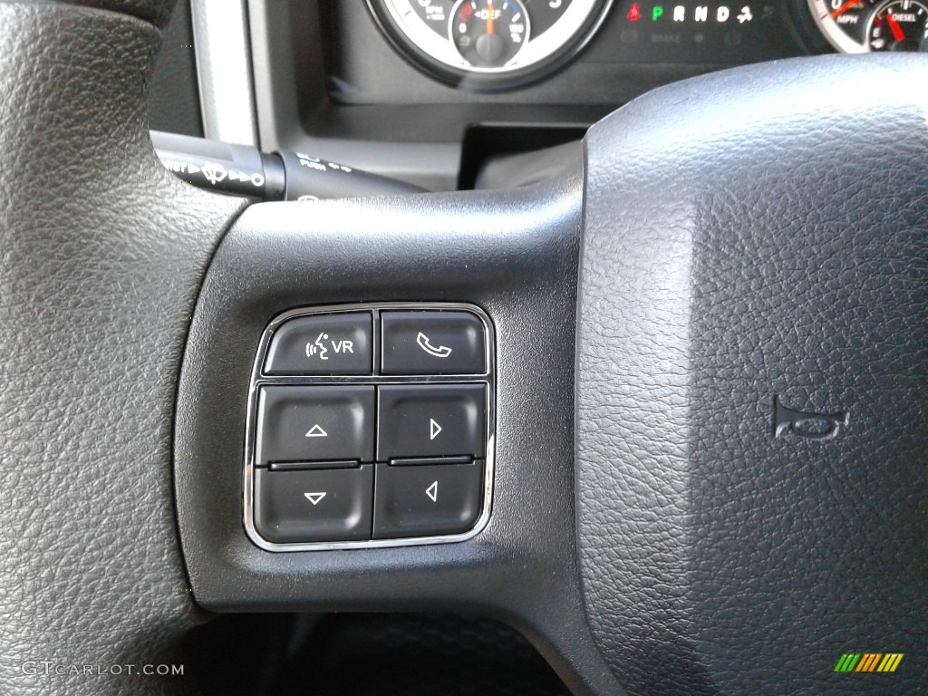 2018 Ram 5500 Tradesman Regular Cab Chassis Black/Diesel Gray Steering Wheel Photo #129603811