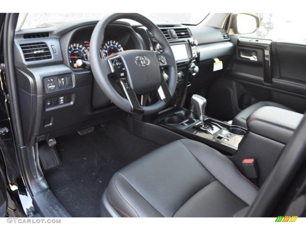 Black Interior 2019 Toyota 4Runner TRD Off-Road 4x4 Photo #129605050