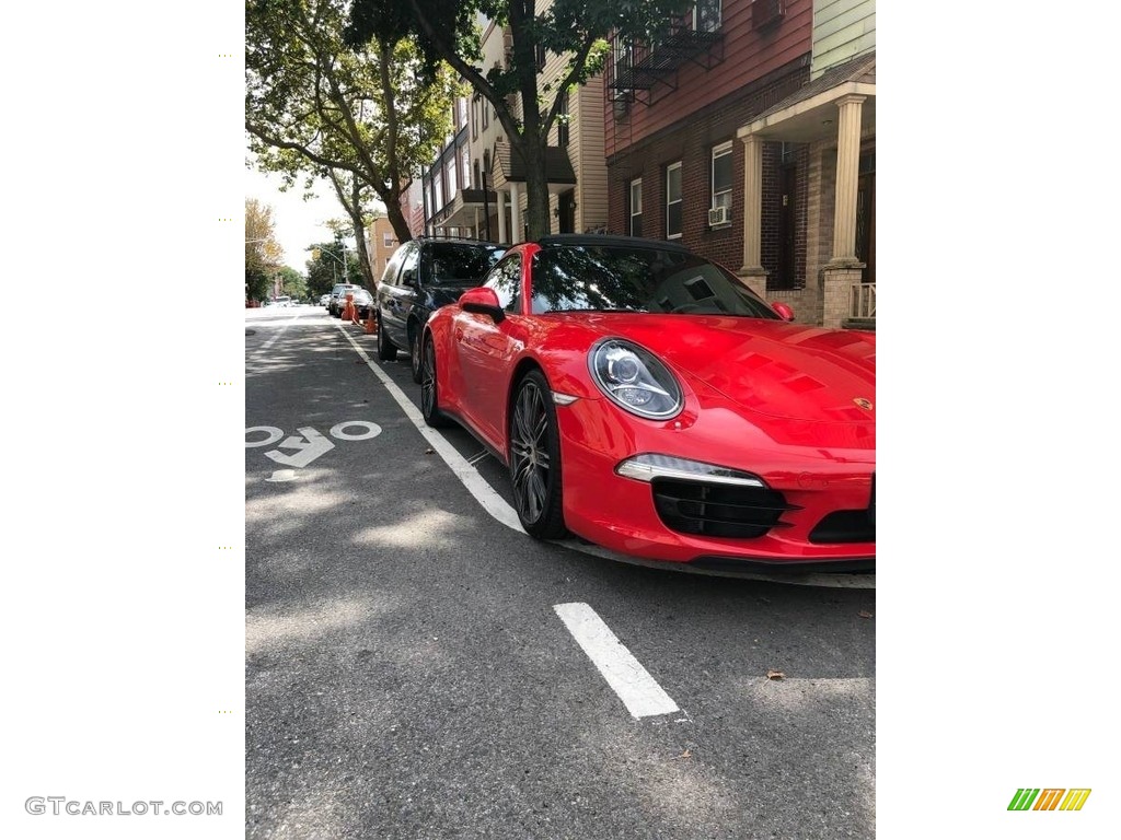 2015 911 Carrera 4S Coupe - Guards Red / Black photo #13