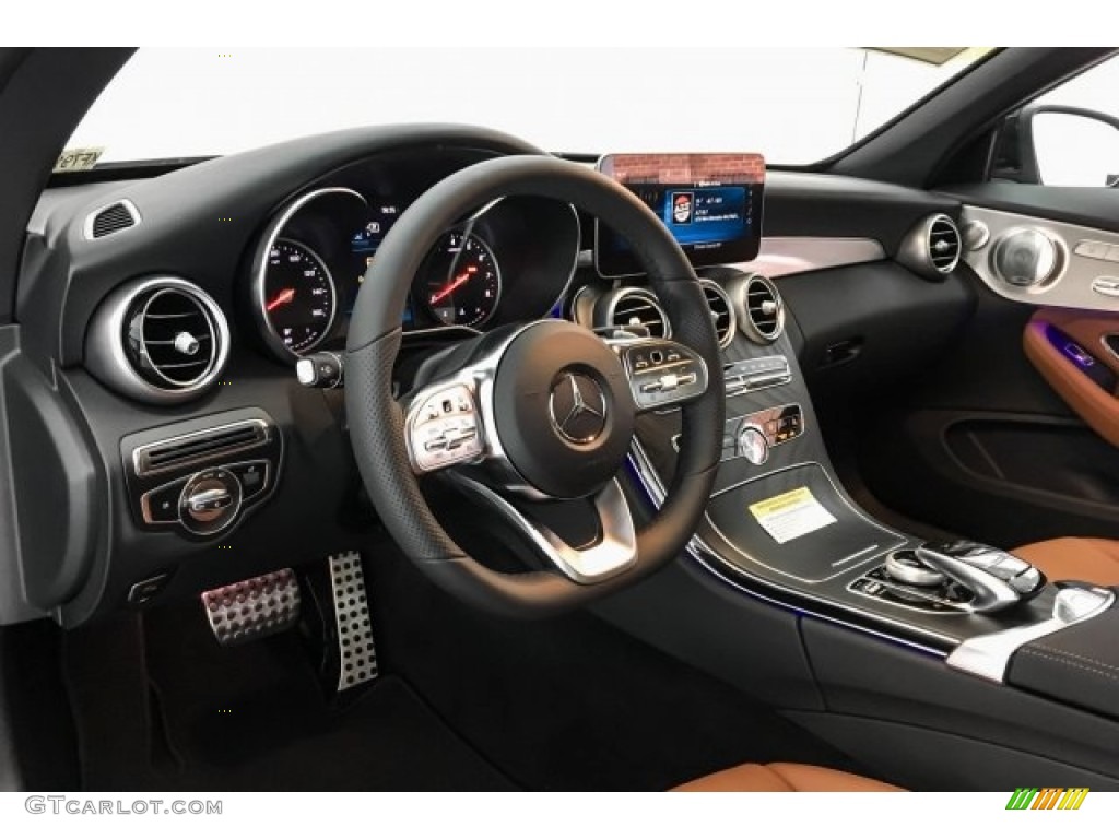 2019 Mercedes-Benz C 300 Cabriolet Saddle Brown/Black Dashboard Photo #129605380