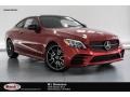 2019 designo Cardinal Red Metallic Mercedes-Benz C 300 Coupe  photo #1