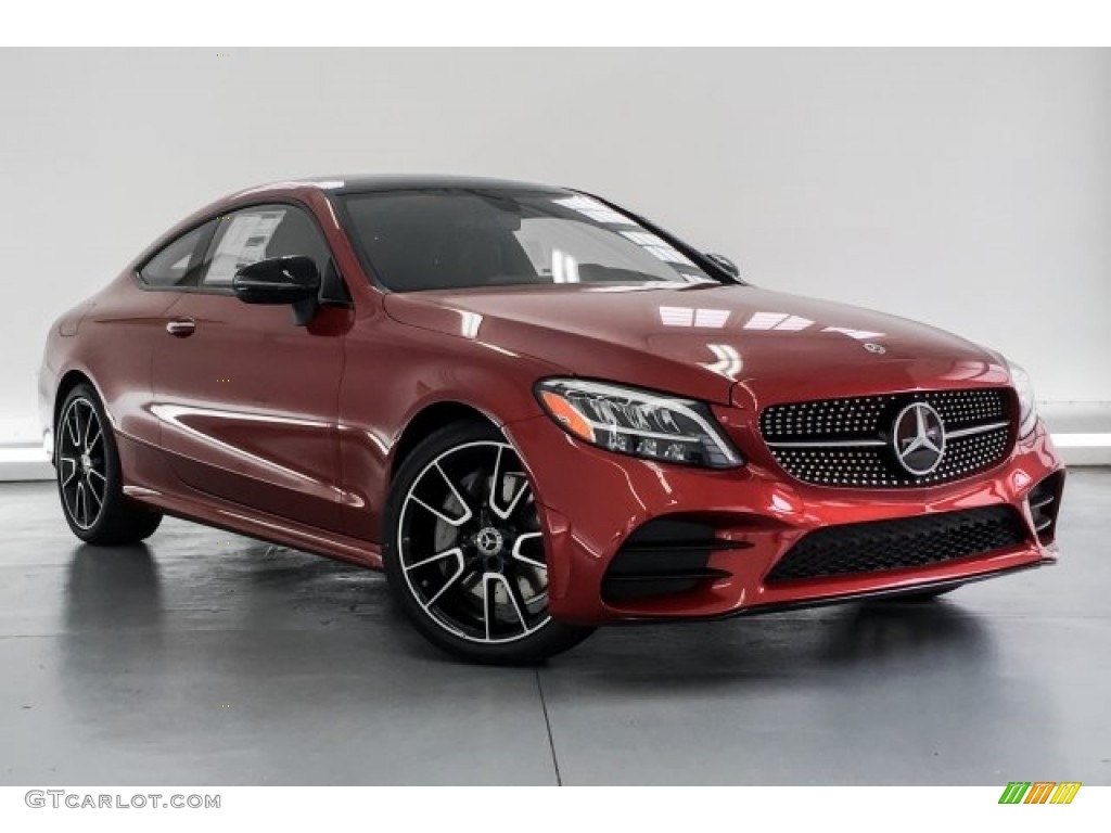 2019 C 300 Coupe - designo Cardinal Red Metallic / Magma Grey/Black photo #12