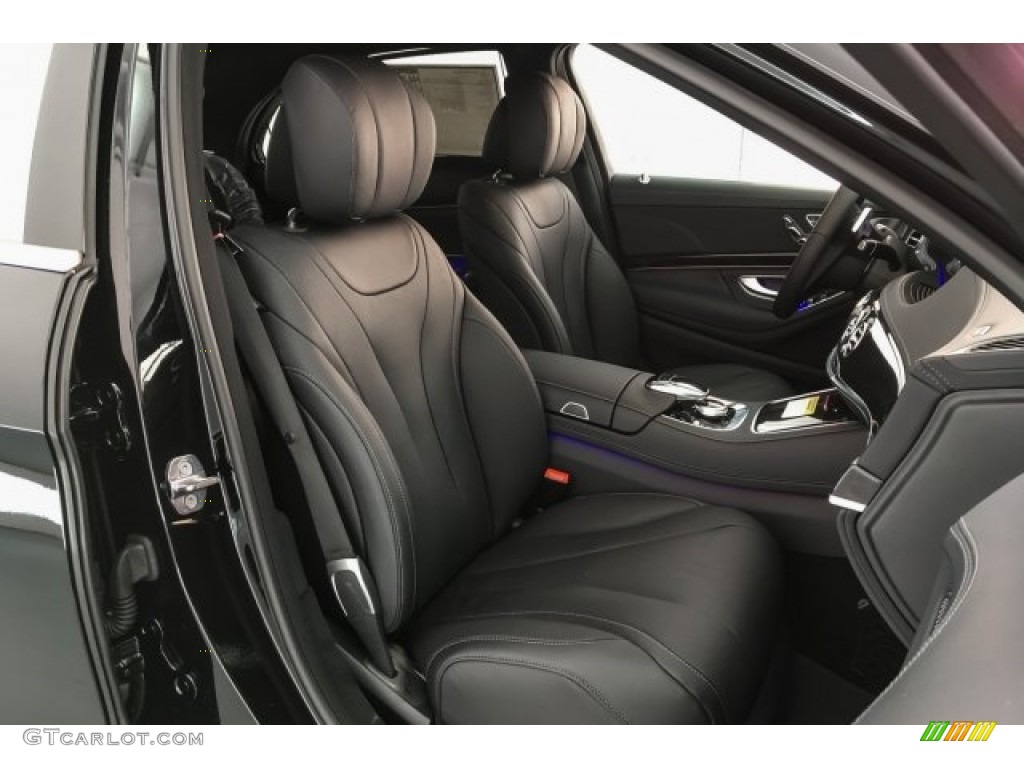 Black Interior 2019 Mercedes-Benz S 450 Sedan Photo #129607753