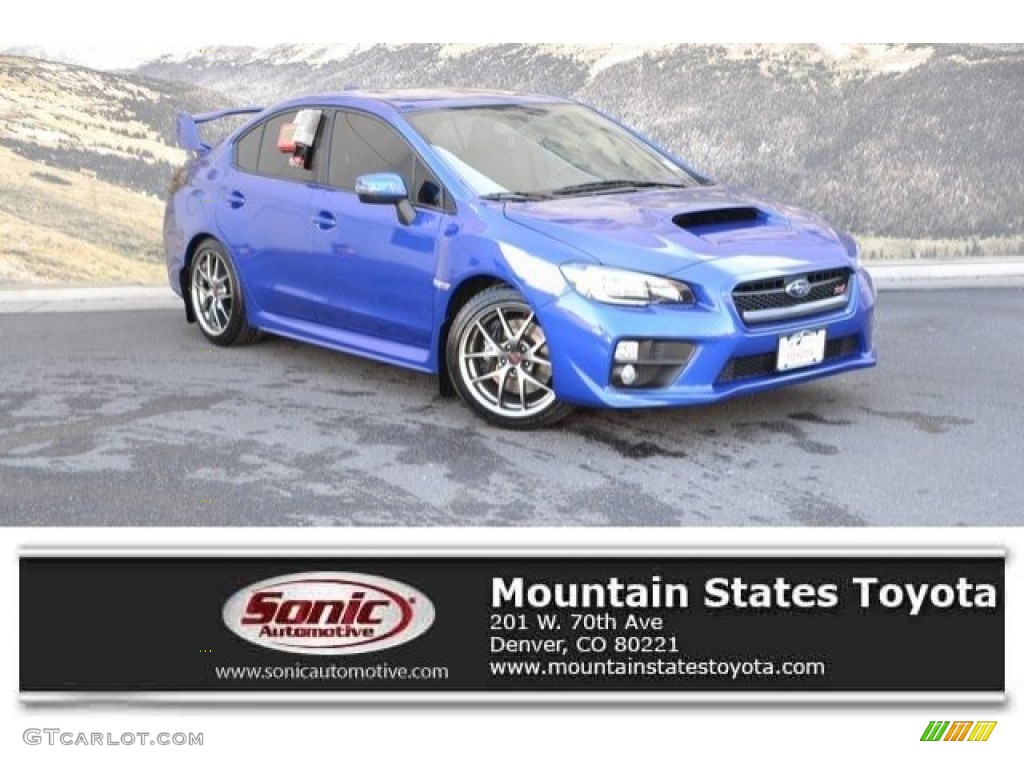 2017 WRX STI Limited - WR Blue Pearl / Carbon Black photo #1
