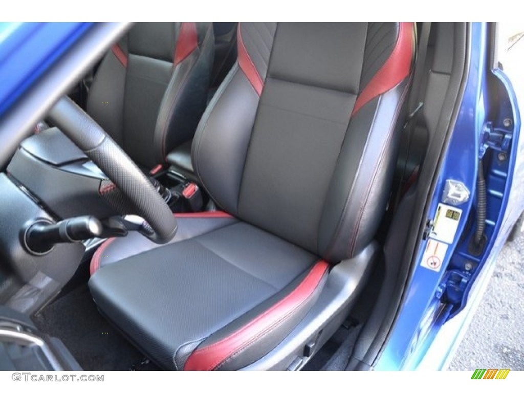 Carbon Black Interior 2017 Subaru WRX STI Limited Photo #129608290