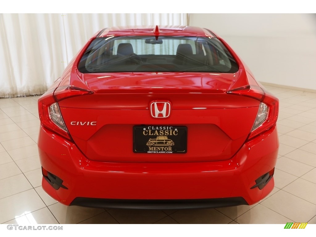 2016 Civic EX-L Sedan - Rallye Red / Black photo #14
