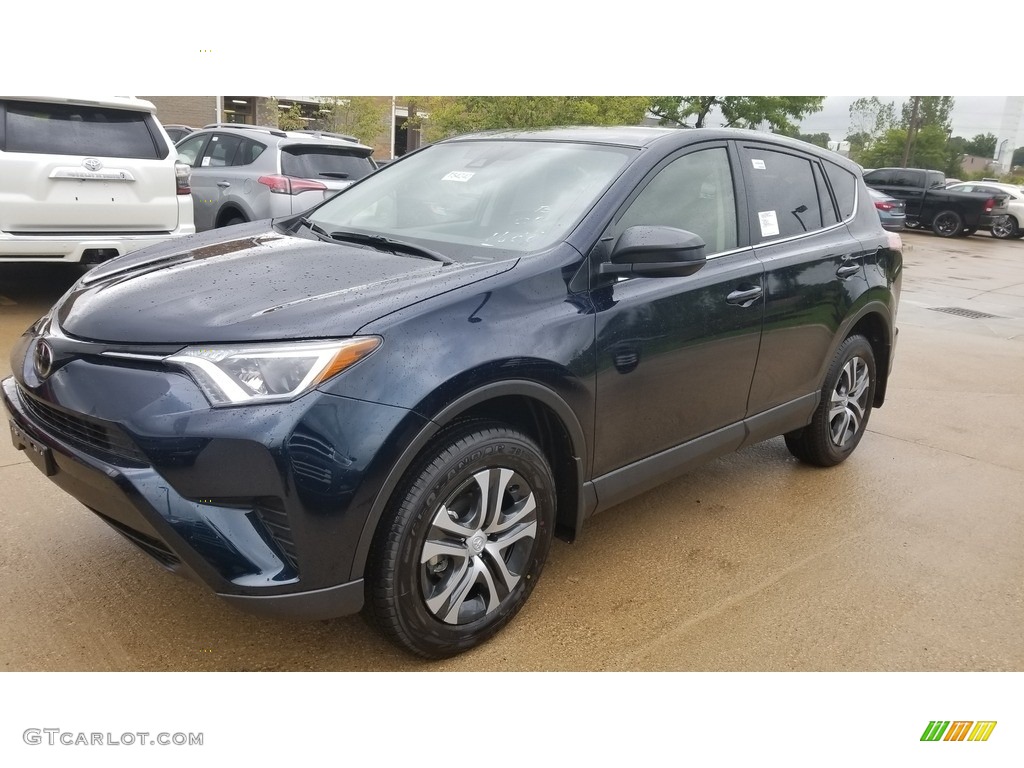 2018 RAV4 LE - Galactic Aqua Mica / Black photo #1