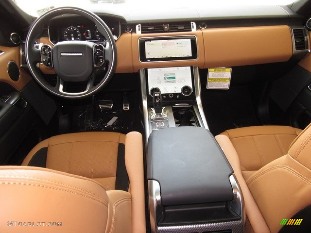2019 Land Rover Range Rover Sport Supercharged Dynamic Ebony/Vintage Tan Dashboard Photo #129609406