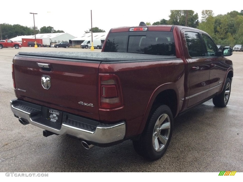 2019 1500 Limited Crew Cab 4x4 - Delmonico Red Pearl / Black/Light Mountain Brown photo #8