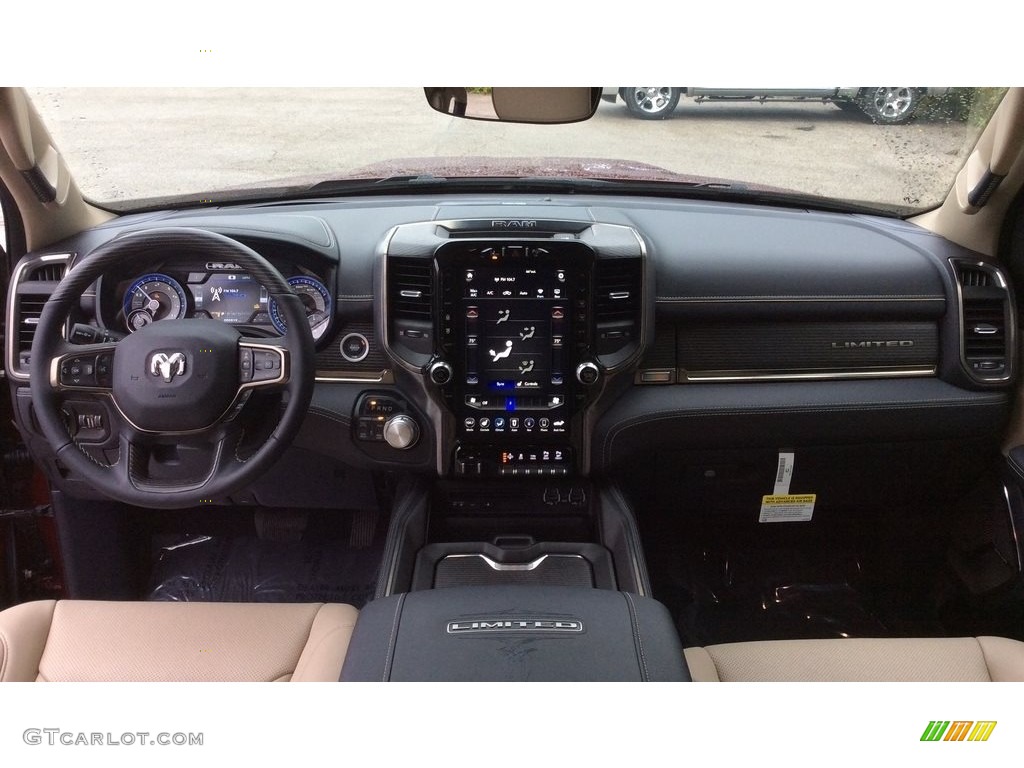 2019 1500 Limited Crew Cab 4x4 - Delmonico Red Pearl / Black/Light Mountain Brown photo #13