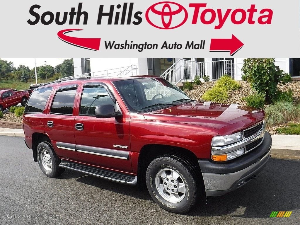 2003 Tahoe LS 4x4 - Redfire Metallic / Gray/Dark Charcoal photo #1