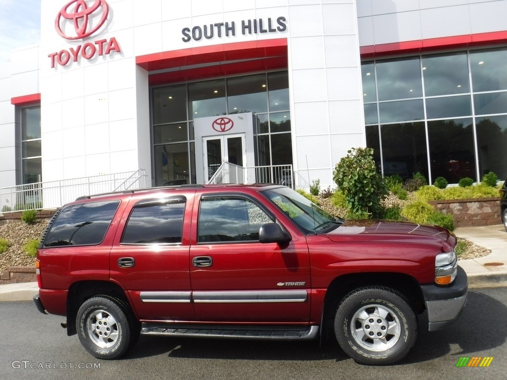 2003 Tahoe LS 4x4 - Redfire Metallic / Gray/Dark Charcoal photo #2