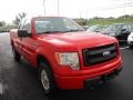 2013 Race Red Ford F150 XL SuperCab 4x4  photo #9