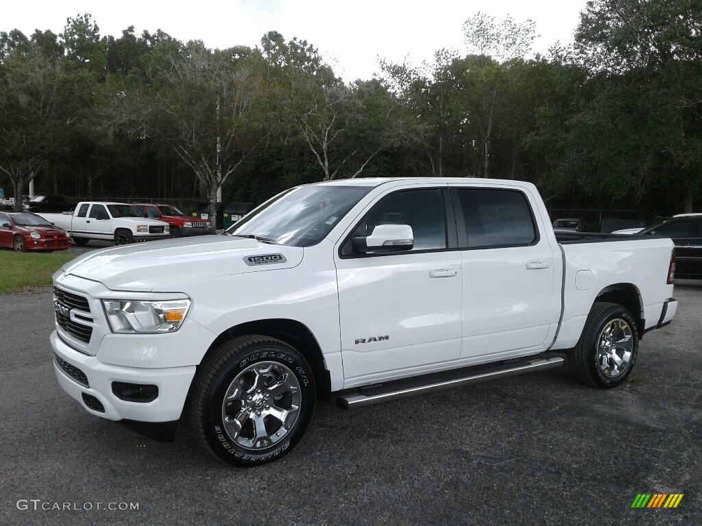 2019 1500 Big Horn Crew Cab - Bright White / Black photo #1