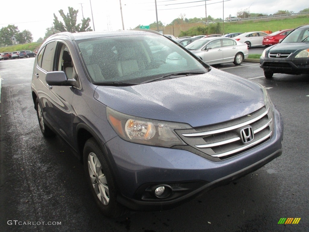 2013 CR-V EX-L AWD - Mountain Air Metallic / Beige photo #7