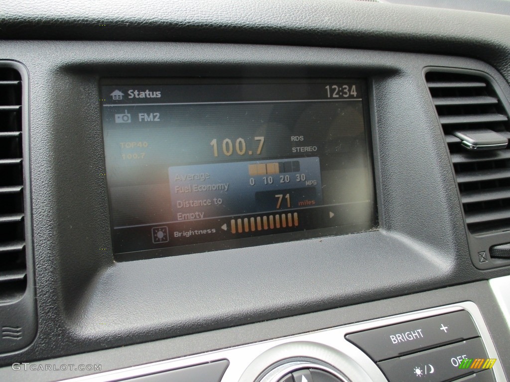 2010 Murano SL AWD - Merlot Red Metallic / Black photo #15