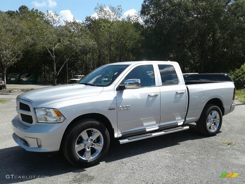 2018 1500 Express Quad Cab - Bright Silver Metallic / Black/Diesel Gray photo #1