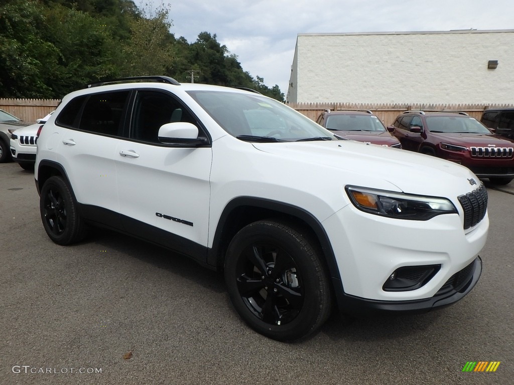 Bright White 2019 Jeep Cherokee Latitude Plus 4x4 Exterior Photo #129616660