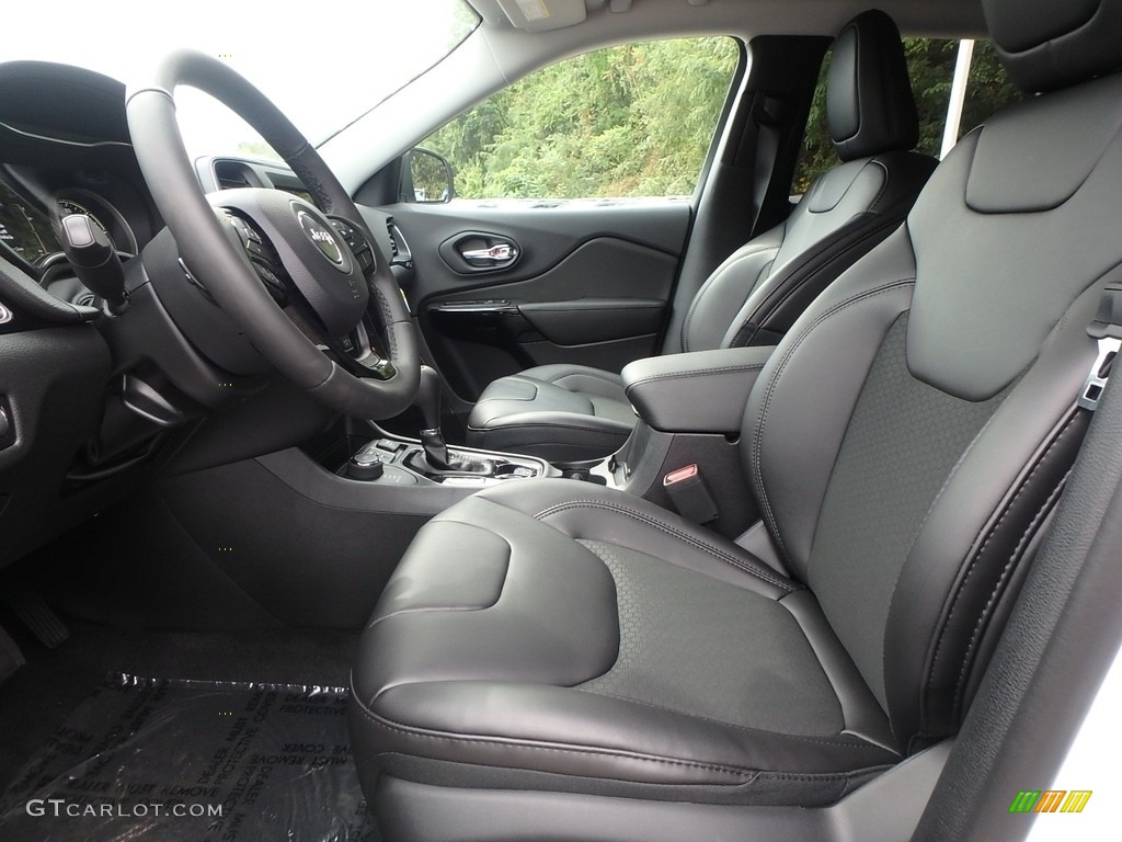 Black Interior 2019 Jeep Cherokee Latitude Plus 4x4 Photo #129616743
