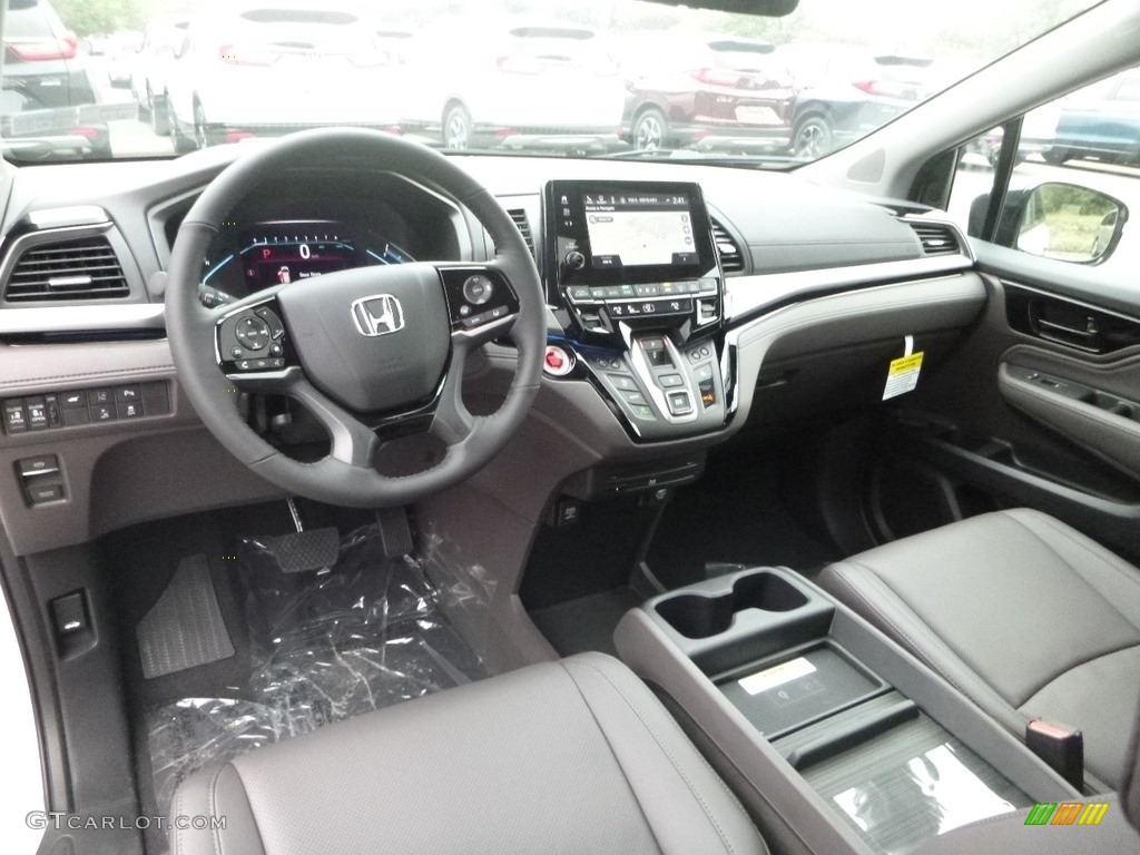Mocha Interior 2019 Honda Odyssey Elite Photo #129618236