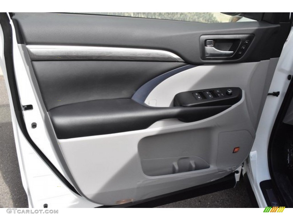 2019 Toyota Highlander Limited Platinum AWD Ash Door Panel Photo #129618569
