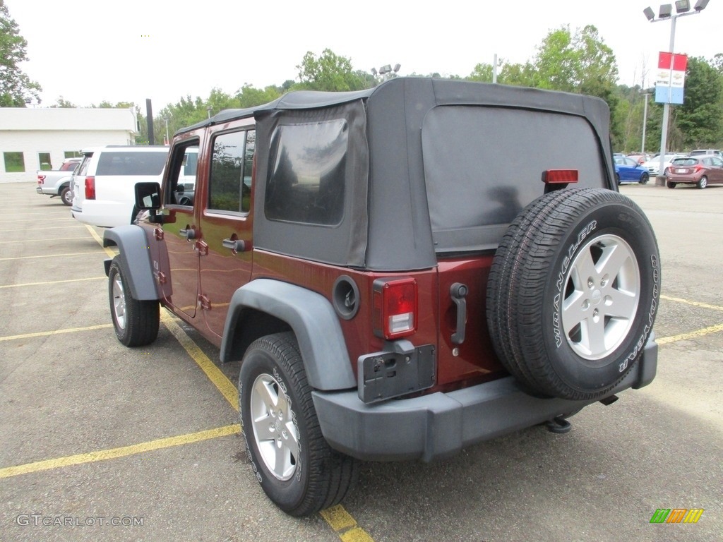 2007 Wrangler Unlimited X 4x4 - Red Rock Crystal Pearl / Dark Slate Gray/Medium Slate Gray photo #6