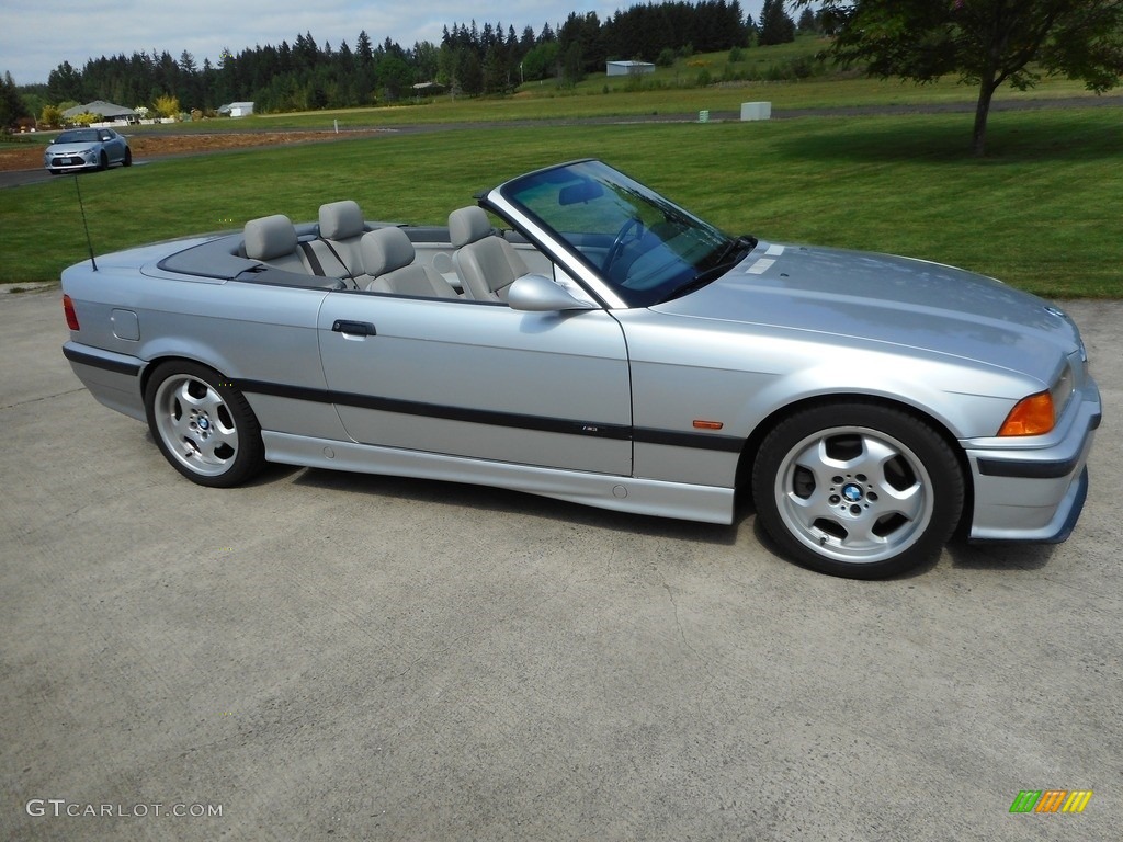 Arctic Silver Metallic 1998 BMW M3 Convertible Exterior Photo #129618878