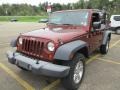 2007 Red Rock Crystal Pearl Jeep Wrangler Unlimited X 4x4  photo #13