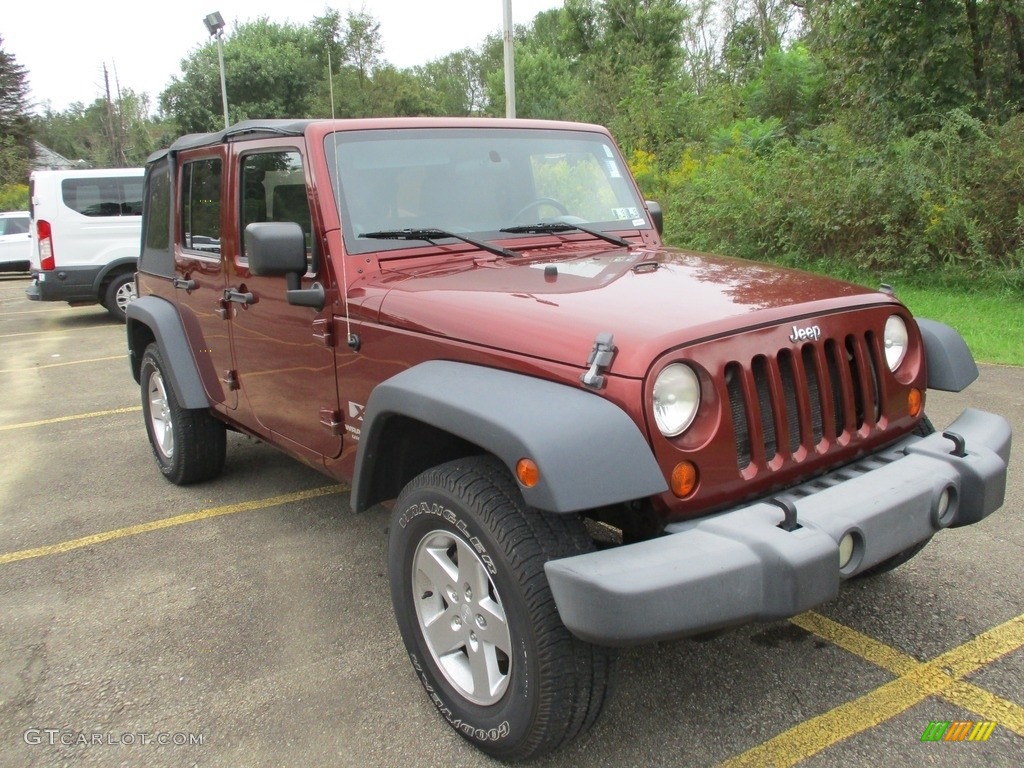 2007 Wrangler Unlimited X 4x4 - Red Rock Crystal Pearl / Dark Slate Gray/Medium Slate Gray photo #15