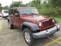 2007 Red Rock Crystal Pearl Jeep Wrangler Unlimited X 4x4  photo #15