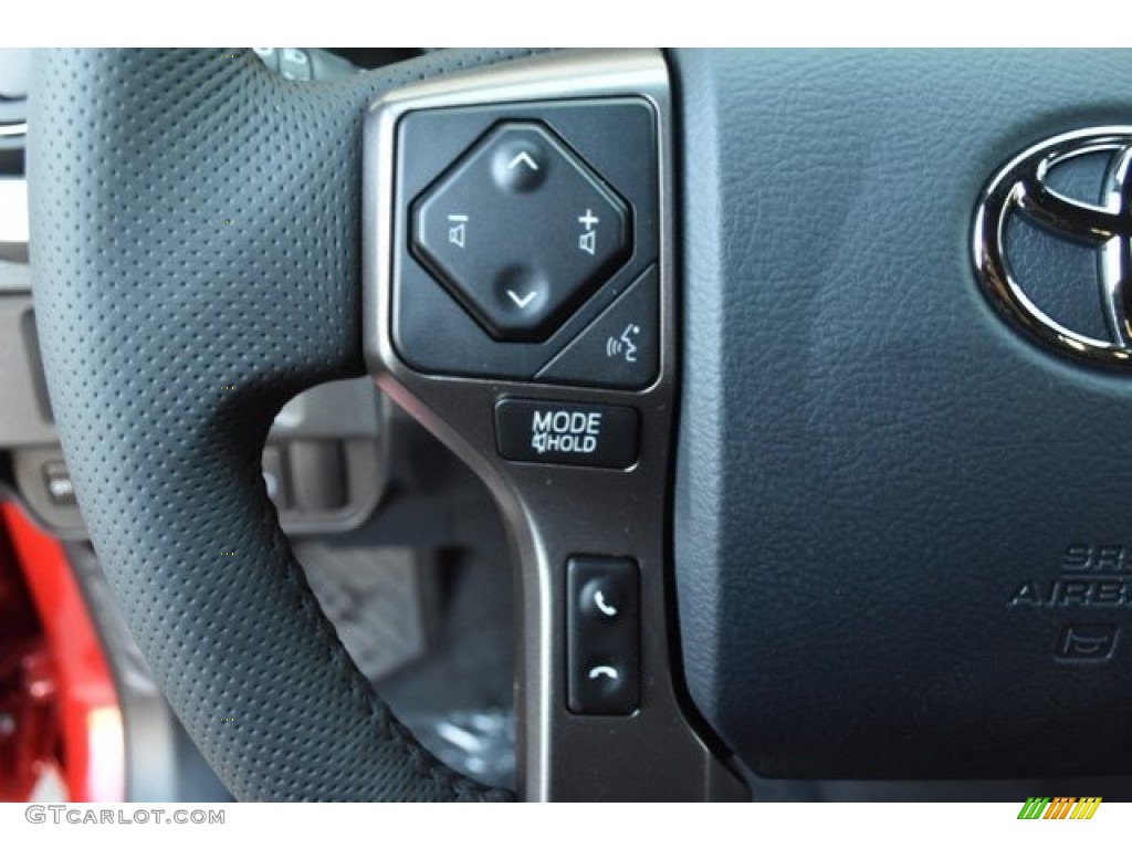 2019 Toyota Tacoma Limited Double Cab 4x4 Black Steering Wheel Photo #129619430