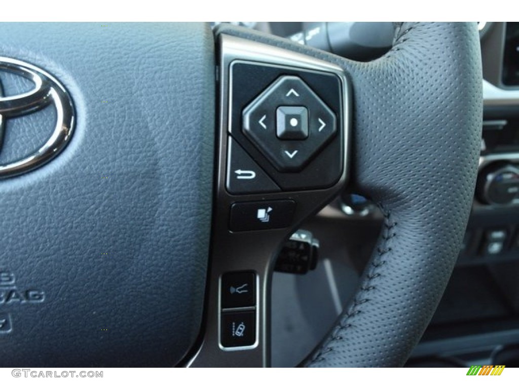 2019 Toyota Tacoma Limited Double Cab 4x4 Black Steering Wheel Photo #129619436