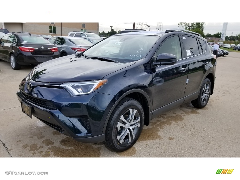 2018 RAV4 LE - Galactic Aqua Mica / Black photo #1