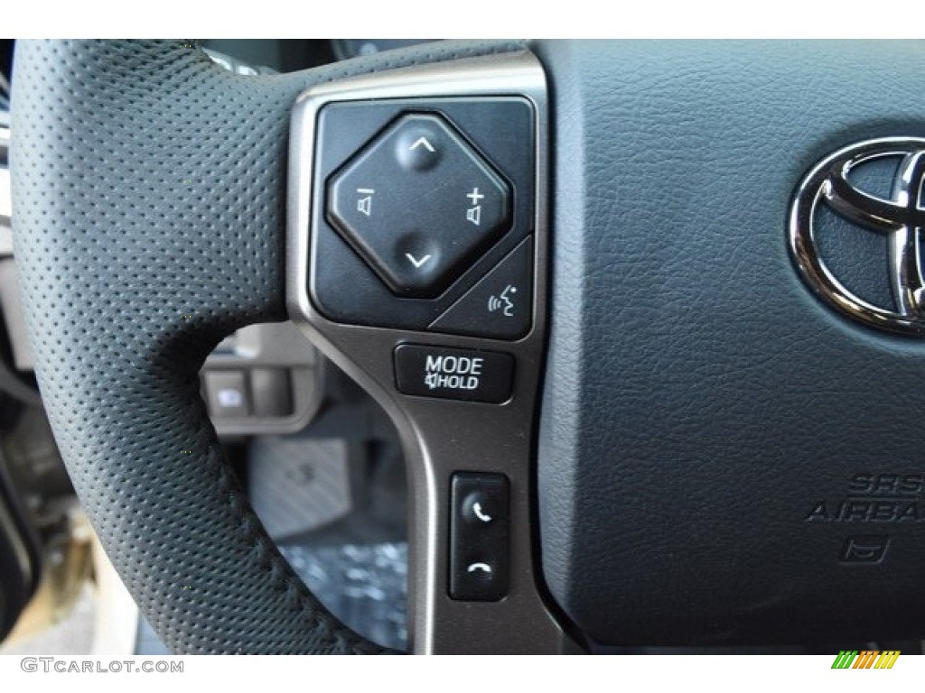 2019 Toyota Tacoma Limited Double Cab 4x4 Black Steering Wheel Photo #129620207