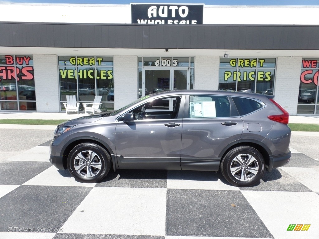 2017 CR-V LX - Modern Steel Metallic / Gray photo #1