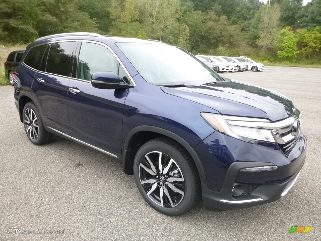 Obsidian Blue Pearl 2019 Honda Pilot Touring AWD Exterior Photo #129621569