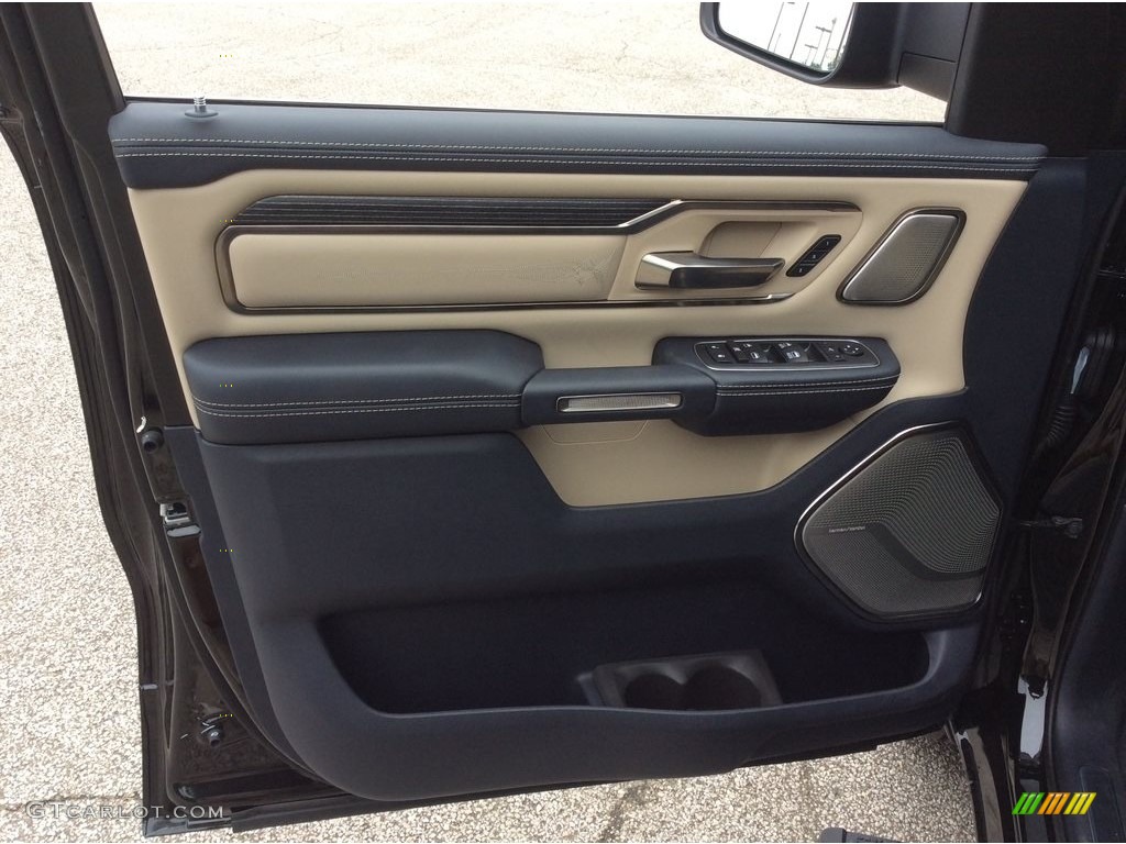 2019 1500 Limited Crew Cab 4x4 - Diamond Black Crystal Pearl / Black/Light Frost Beige photo #10