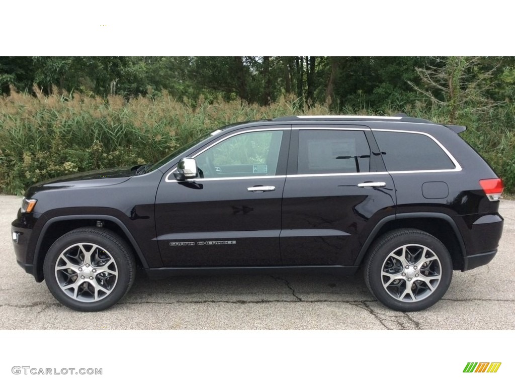 Diamond Black Crystal Pearl 2019 Jeep Grand Cherokee Limited 4x4 Exterior Photo #129625037