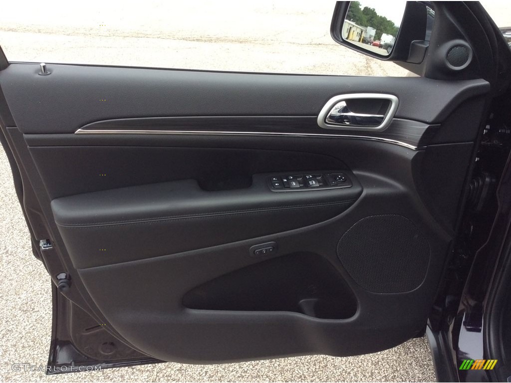 2019 Jeep Grand Cherokee Limited 4x4 Black Door Panel Photo #129625118